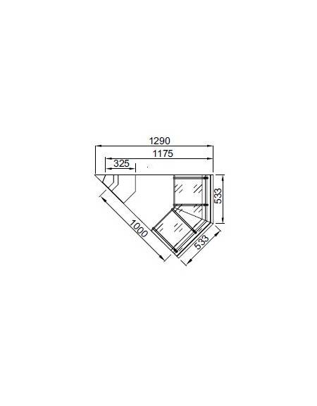 Banco ventilato VCP - Angolo 45° esterno