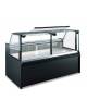 Bancone frigo salumeria e macelleria con vetri dritti - Ventilata 0°C / +10°C - Dimensioni Esterne (LxPxH) cm 131x100x128h