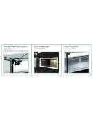 Bancone frigo salumeria e macelleria con vetri dritti - Ventilato 0°C / +10°C - Classe E -cm 131x120x128h