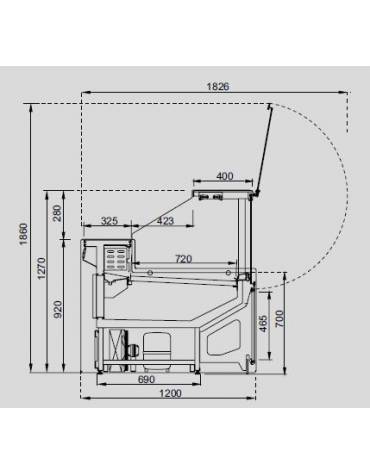 Banco statico VCP - Lunghezza cm. 250