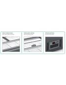 Espositore murale combinato per surgelati larghezza da cm 124,2