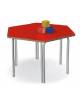BANCO TAVOLINO ESAGONALE PER SCUOLA MATERNA O INFANZIA LATO DA CM 50 - ALTEZZA CM 52 - GRANDEZZA 2