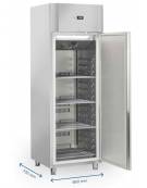 Armadio Refrigerato inox, refrigerazione ventilata, temperatura +2/+8° - capacità 550 lt - mm 550x685x1435h