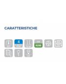 Armadio Refrigerato inox, refrigerazione ventilata, temperatura +2/+8° - capacità 550 lt - mm 550x685x1435h