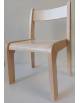 SEGGIOLINA IN LEGNO DI FAGGIO MASSELLO PER BAMBINI DELLA SCUOLA MATERNA O INFANZIA - CM 38x36x30/60h - GRANDEZZA 2