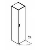 Armadio Mobile ufficio alto con anta in legno - colori anta e struttura a scelta - cm 45x45x194,7h