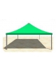 Gazebo tendostruttura quadrato lato metri 5 in acciaio zincato con telo in PVC ignifugo - ALTEZZA CM 220 SOTTO TRAVE