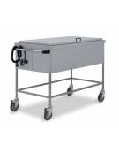 Carrello termico a giorno con coperchio - capacità 3 x 1/1 GN cm 114x60x90h