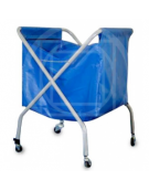 Carrello porta palloni pallavolo/volley telaio in acciaio dimens. cm 65x45x50 h
