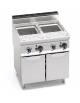 Cuocipasta a gas 2 Vasche Lt. 30+30 in acciaio inox AISI 316 - potenza kw 20 - cm 80x71,4x85/90h