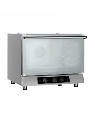 Forno professionale elettrico con umidificatore N° 4 Teglie 60x40 cm - Comandi elettromeccanici