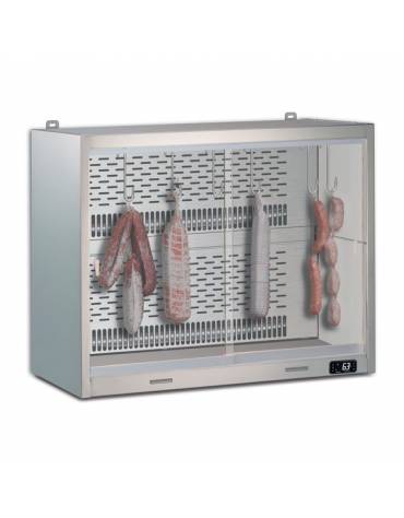 Espositore pensile refrigerato inox Temp. +5 +8 °C mm L968XP580XH1140