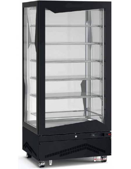 Vetrina verticale pasticceria ventilata +4 +10 C cm 91x70x191h