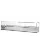 Vetrina refrigerata per condimenti pizzeria da 10 bacinelle GN 1/3 cm 240x38,9x45,7h - Gruppo motore a sinistra