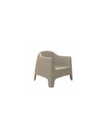 POLTRONA LOUNGE MONOSCOCCA CON BRACCIOLI IN POLIPROPILENE IMPILABILE - cm 80x84x40/80h