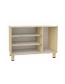 MOBILE CONTENITORE A GIORNO IN LEGNO PER MATERIALE SENSORIALE MONTESSORI cm 105x41x70h - CONFORME AI CAM
