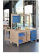GIOCO SIMBOLICO ANCH’IO_FACCIOAGGIUSTO BANCO OFFICINA - CM 105x45x55h - CONFORME AI CAM
