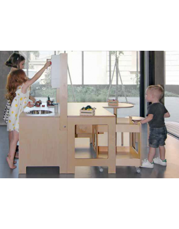 GIOCO SIMBOLICO ANCH’IO_LAVOSTIRO CON SOPRALZO - CM 105x45x55/115h - CONFORME AI CAM