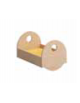 CULLA TONDA IN LEGNO PER GIOCO ANCH'IO CURO cm 55x35x35h - CONFORME AI CAM