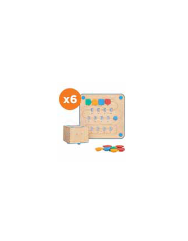 SET DI 6 CUBETTI PLAYKIT PER LA CLASSE