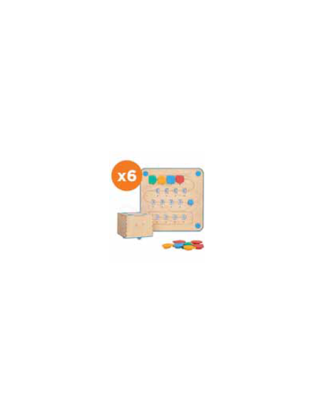 SET DI 6 CUBETTI PLAYKIT PER LA CLASSE