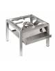Fornello a gas professionale 1 fuoco con bruciatore da 14 kw - cm 60x60x50h