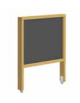 LAVAGNA NERA IN LARICE PER AULE ESTERNE CM 107x11x135h - CONFORME AI CAM