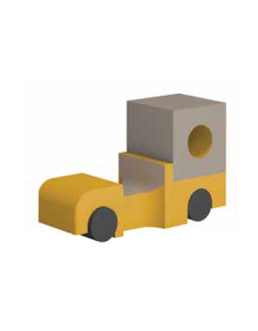 AUTO PICK-UP MORBIDA PER BAMBINI - cm 105x40x65h - CONFORME AI CAM