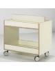 CARRELLO ESPOSITORE PORTALIBRI IN LEGNO MULTISTRATO DI BETULLA  CM 85X50X65H