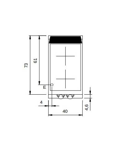 Cucina a induzione per ristoranti  2 Zone di cottura da banco  - Adatta a pentole fondo liscio - cm 40x73x25h