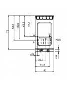 Cuocipasta a gas 1 vasca capacità 26 lt - potenza 10,5 KW - cm 40x73x87h