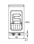 Cuocipasta elettrico 1 vasca capacità 26 lt - potenza 5,6 KW - cm 40x73x87h