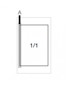 Bagnomaria a gas da banco 1 vasca GN1/1 h15 - potenza 3 KW - cm 40x73x28h