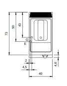 Friggitrice a gas 1 vasca pulita Lt 17 su mobile - Scambiatori di calore ESTERNI alla vasca - cm 40x73x87h