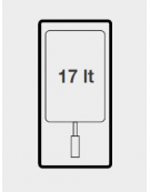 Friggitrice a gas 1 vasca pulita Lt 17 su mobile - Scambiatori di calore ESTERNI alla vasca - cm 40x73x87h