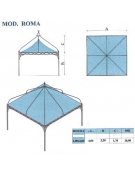 Roma quadrato lato metri 4