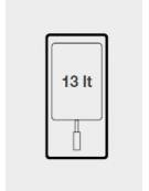 Friggitrice elettrica trifase su armadio chiuso,1 vasca da 13 Lt - Potenza 12 Kw - cm 40x73x87h