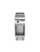 Fry top elettrico su banco con piastra rigata cromata - potenza 5,4 kW - cm 40x73x87h