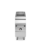 Acqua grill elettrico su mobile chiuso - Zona di cottura in acciaio inox carne/pesce - cm 40x73x87h