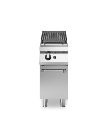 Griglia a pietra lavica a gas su armadio chiuso - potenza 7,5 Kw - cm 40x73x87h