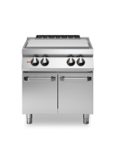 Tuttapiastra elettrico su vano con 2 porte - 4 zone cottura - potenza 4x2,5 kW - cm 80x73x87h