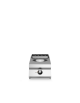 Wok ad induzione professionale da banco - potenza 5 KW - cm 40x73x28h