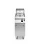 Friggitrice a gas professionale su mobile 1 Vasca da lt. 13 con scambiatori in vasca - cm 40x73x87h
