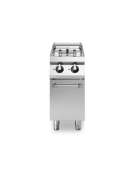 Friggitrice elettrica trifase su armadio chiuso, 2 vasche da 8+8 Lt - Potenza totale 14 Kw - cm 40x73x87h
