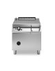 Brasiera a gas motorizzata capacità 60 lt.  - Vasca in acciaio inox - cm 80x73x87h