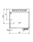 Brasiera a gas motorizzata capacità 60 lt.  - Vasca in acciaio inox - cm 80x73x87h