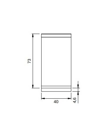 Elemento neutro per cucina professionale da banco - cm 40x73x28h