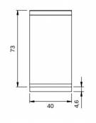 Elemento neutro per cucina professionale su vano aperto - cm 40x73x87h