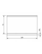 Elemento neutro su vano con 3 porte per cucina professionale - cm 120x73x87h