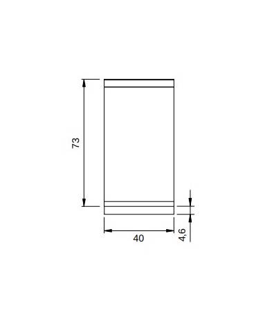 Elemento neutro da banco con cassetto per cucina professionale - cm 40x73x28h